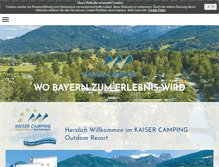 Tablet Screenshot of kaiser-camping.com